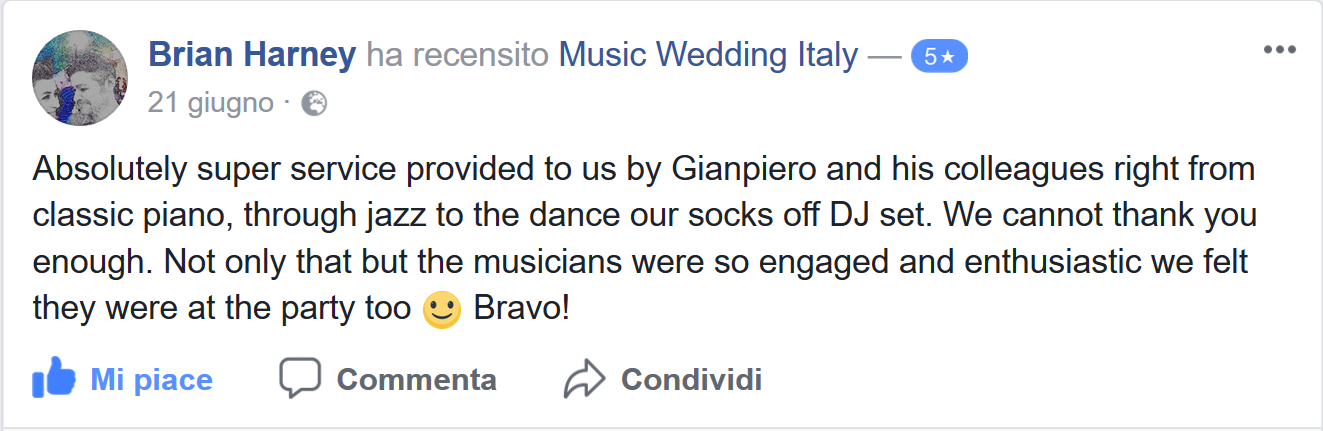 Brian Harney review her dancing party in Italy